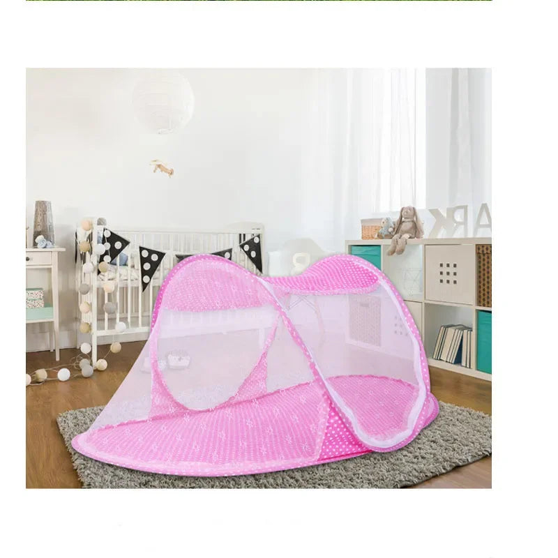 Portable folding baby bed