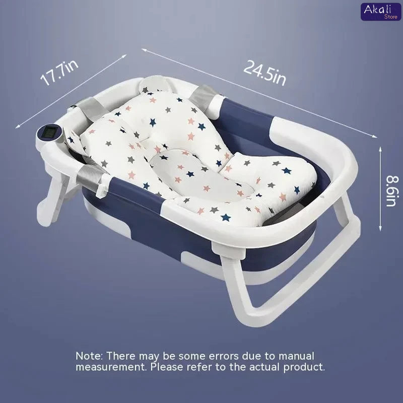 Portable Baby Bath Foldable Real-time Temperature