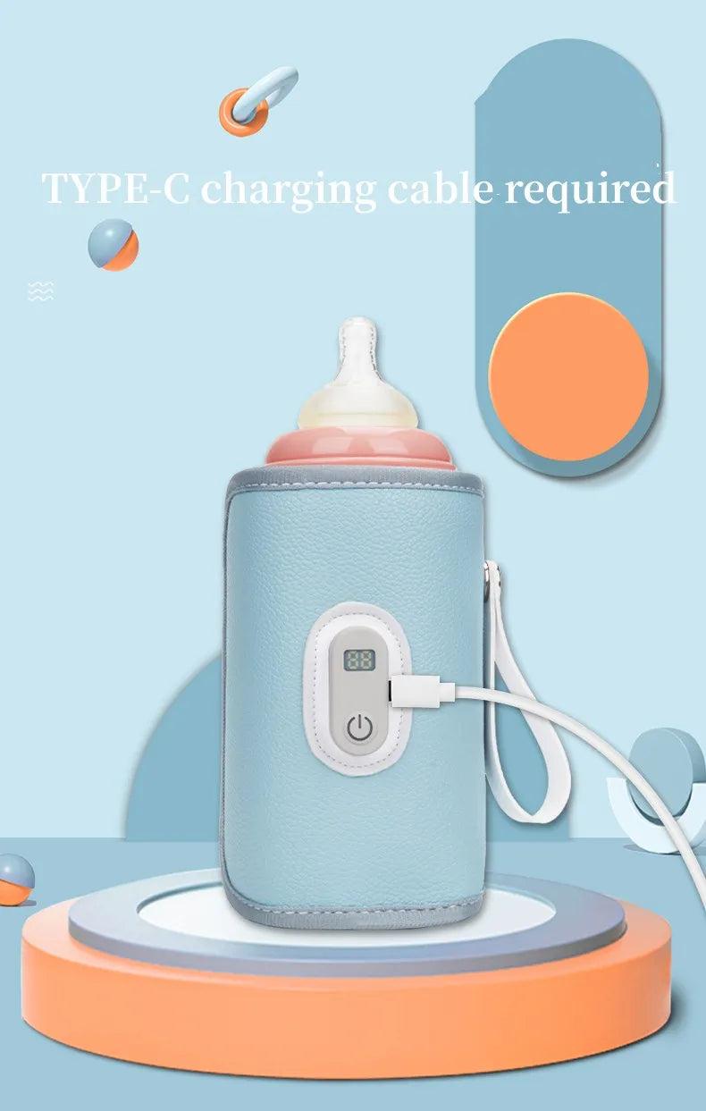 Digital Insulation Cover with Heating for Baby Milk Bottle